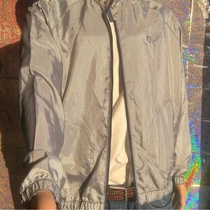 k-SWISS Silver Zip-Up Jacket